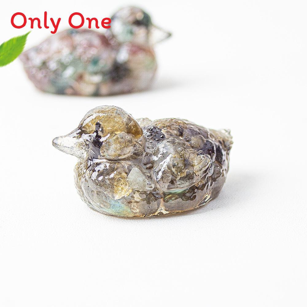 Water Crystal Resin Art Piece Duck Ornament For Home And Tabletop Decor