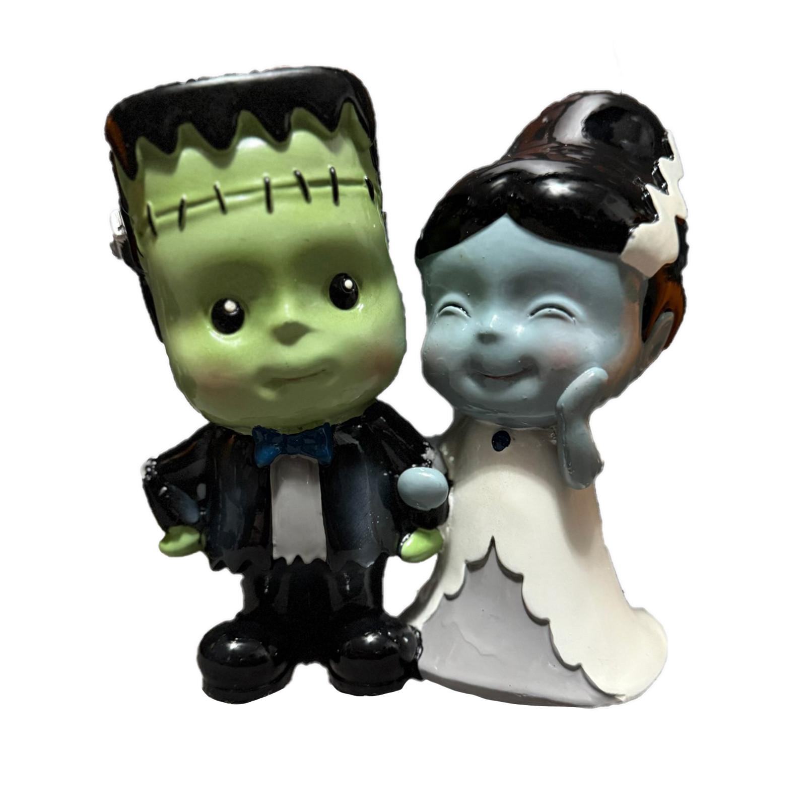

Goblins And Ghouls Frankenstein And The Bride Frankenstein Couple Figurines One Size