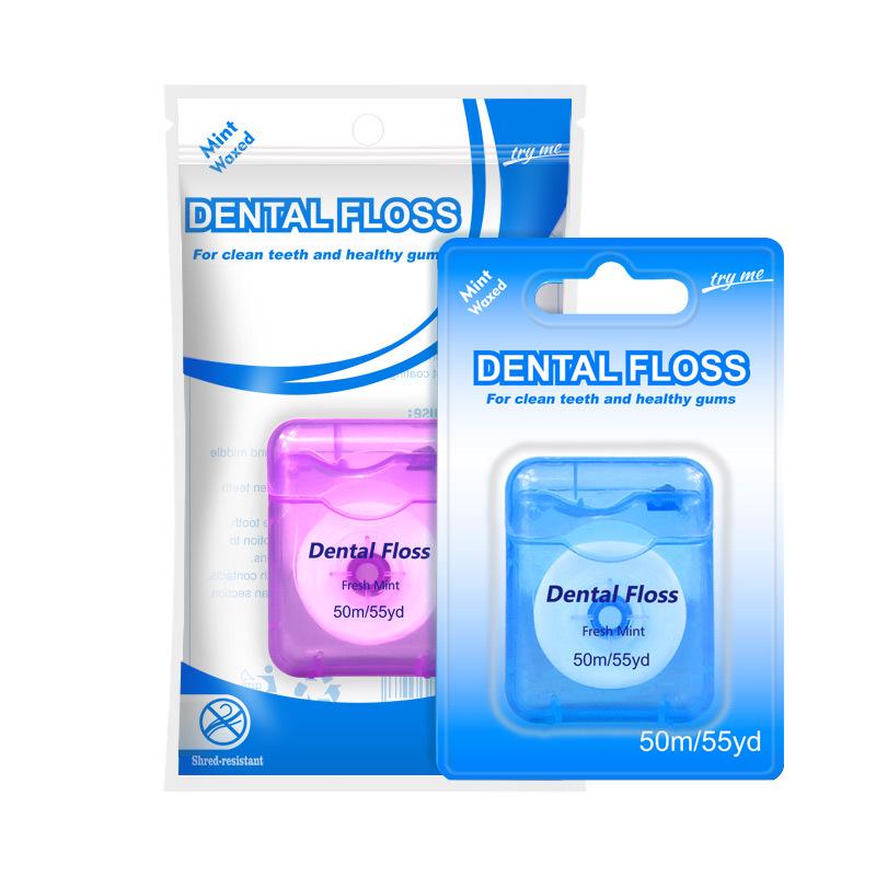 Minze gewachste ultrafeine Zahnseide 50m Box - Hochfester kieferorthopädischer Draht