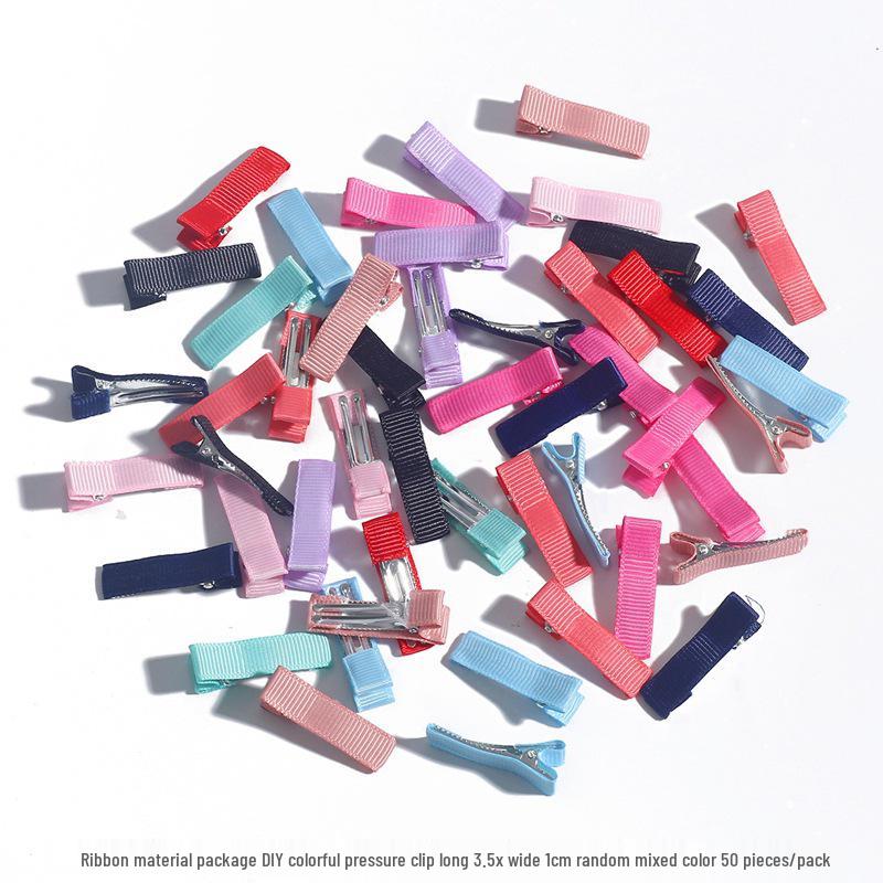 

Colorful DIY Ribbon Bow Hair Clips Kit 50 pieces/pack