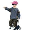 Trendy Boy's Pullover Hoodie Set For Kids Soft Cotton Fabric Stylish Fall Outfit