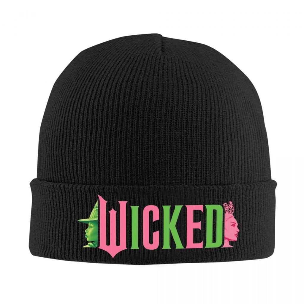 Wicked Movie Elphaba And Glinda Warm Knitted Cap Winter Knit Bonnet Hat Skullies Beanies Hip Hop Caps for Unisex