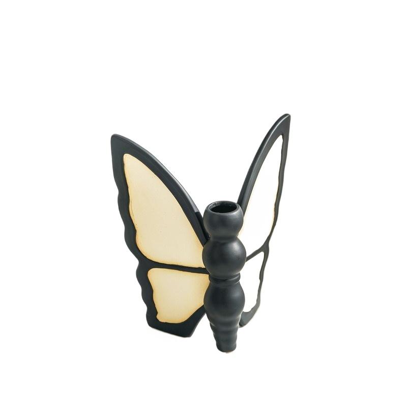 Vintage Schmetterlingsvase Keramik Heimdeko Luxus Tischmittelstück für Wohnzimmer