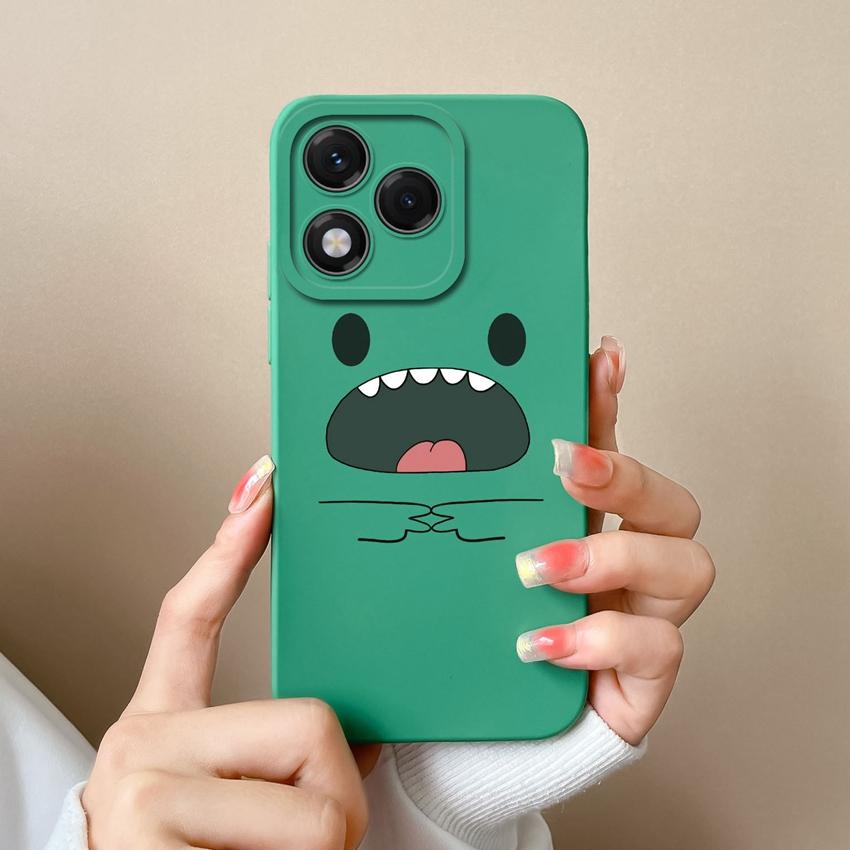 Phone Covers For Huawei Honor X9c X6b X7c X60 X5b 400 Lite X8 X8c Angry Dinosaur Patterns Soft Liquid Silicone Dustproof Shell For Huawei Bumper Cases