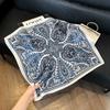 New versatile fashion silk small square scarf professional scarf silk scarf spring and summer matching scarf temperament simple silk scarf