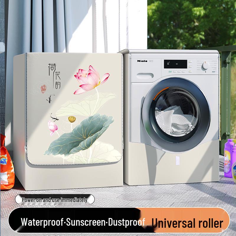 Universelle wasserdichte staubdichte Sonnenschutzhülle für 10 kg vollautomatische Waschmaschinen