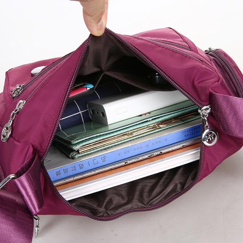 Women's Cloth Bag Shoulder Bag Waterproof Nylon Cloth Women's Bag Japanese and Korean Shoulder Oblique Span Bag Casual Bag