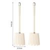 Toilet Brush Set With Long Handle No Dead Angle Cleaning Round Head Brush For Bathroom Home Use