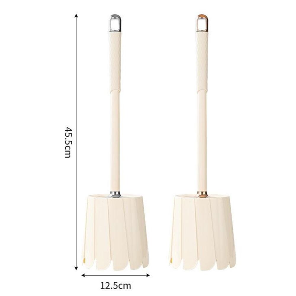 Toilet Brush Set With Long Handle No Dead Angle Cleaning Round Head Brush For Bathroom Home Use
