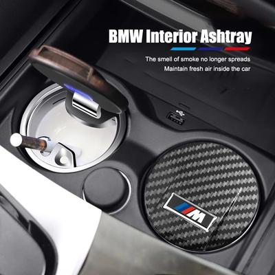 Car Accessories Interior Ashtray Ash Cup For BMW M3 M4 M5 G42 G30 G20 E39 E36 E87 E53 F44 F07 F34 G15 G16 G23 G22 F30 F20 X3
