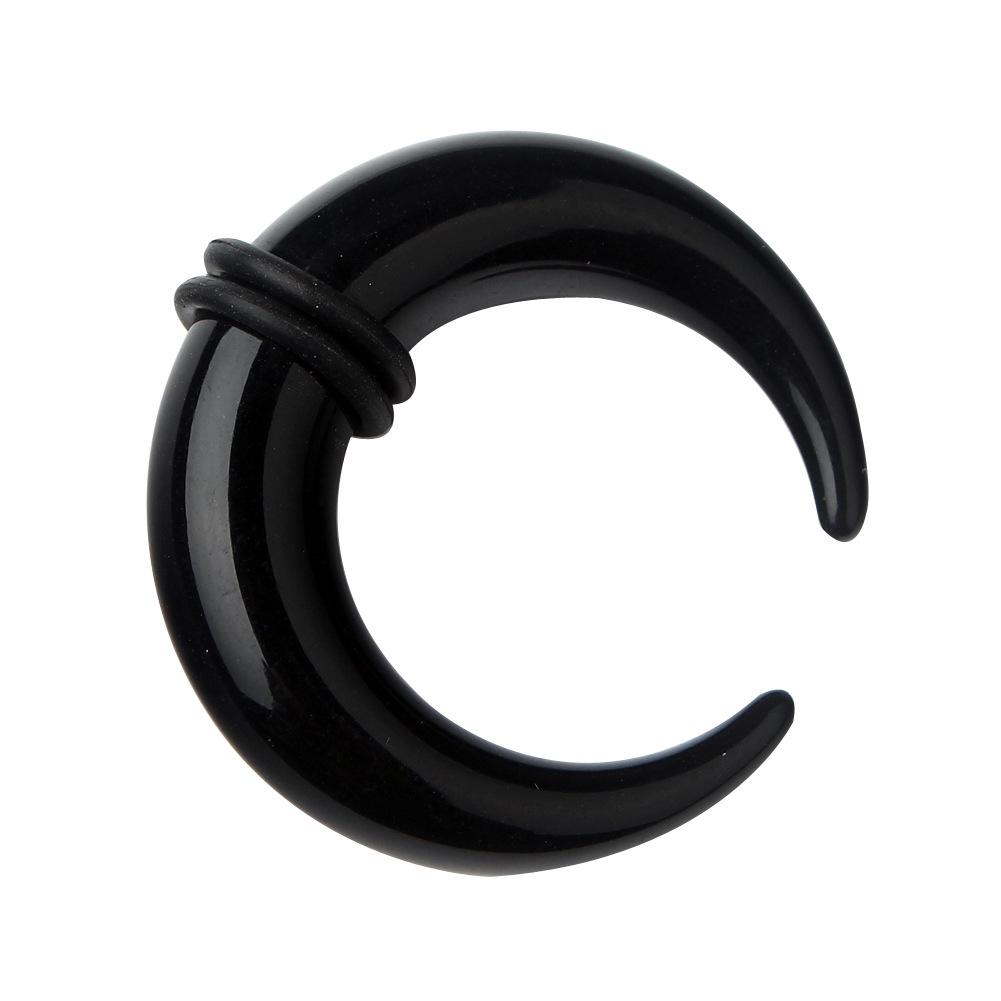 Acrylic Horn Ear Expander and Auricle Ear Plug Body Piercing Jewelry