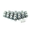 STS Michiko Flat Seat Nuts for Genuine Gear 20 Toyota/Nissan Wheels, Lock, Short/Long (Short P1.25, Pieces)