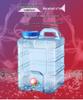 Seau d'eau extérieur de 10L de qualité alimentaire avec robinet pour le camping et l'utilisation en voiture