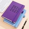 Pu Leather A5 Agenda Planning Notebook 12 Months To-do List Notebook  Stationery