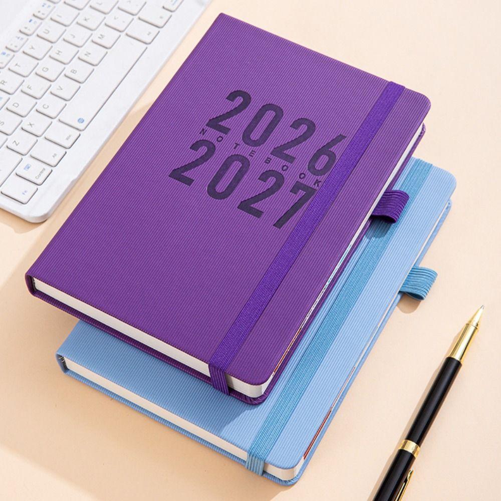 Pu Leather A5 Agenda Planning Notebook 12 Months To-do List Notebook  Stationery