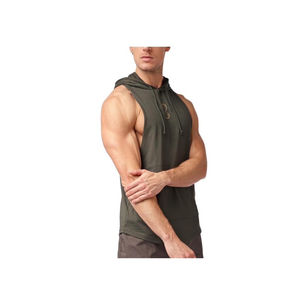 Under Armour Johnson Series Project SS25 Brand Logo Loose Fit Sleeveless Hoodie Men Tops Baroque-Green 1389987-310