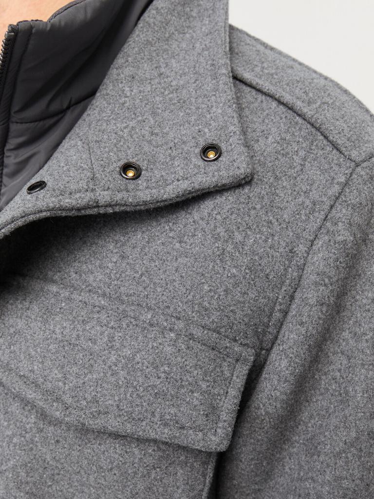 Winter Jacket Jack & Jones Jprccalex Wool Blend Field Jacket Sn (12259033) Grey Melange