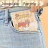 A7 PVC Cover Mini Cute Accounting Book with Sticky Notes and Portable Pocket Notebook