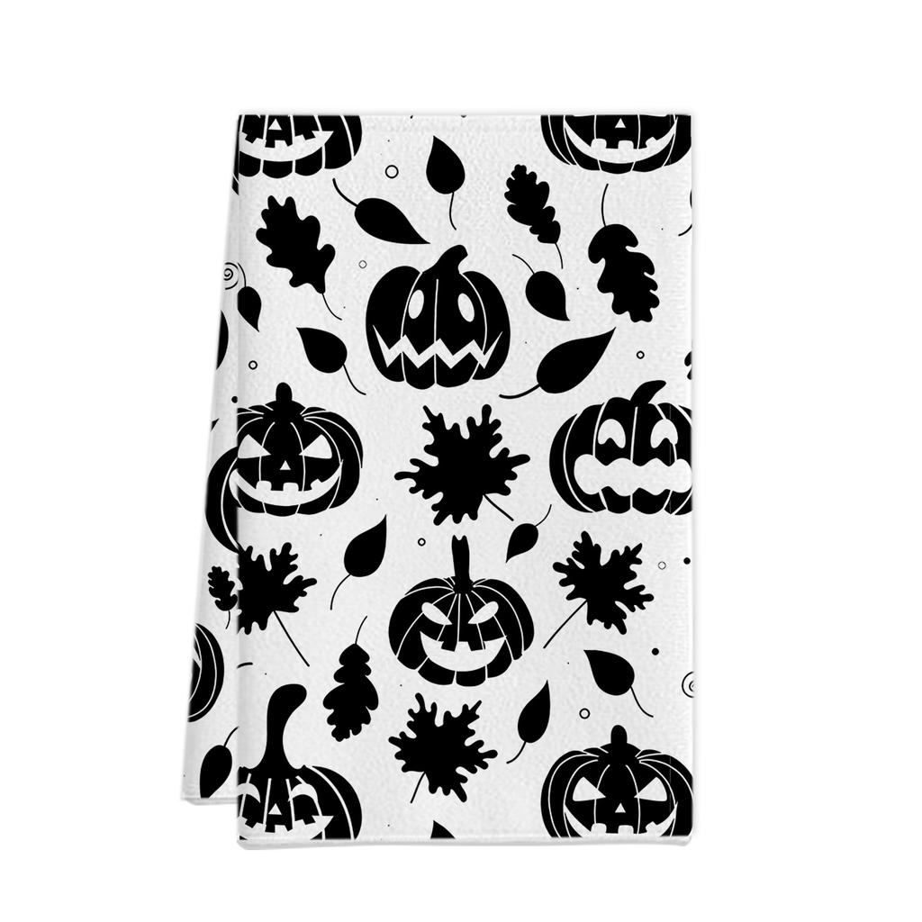 Halloween towel ornament gift microfiber printing kitchen towel special dish towel rag