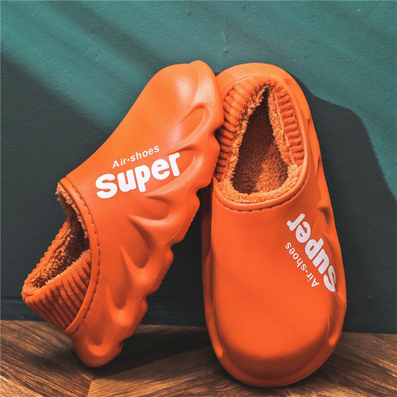 Snow Boots Men's Winter Warm Thickened New Cotton Slippers Waterproof Non-slip Cotton Shoes Men's Winter