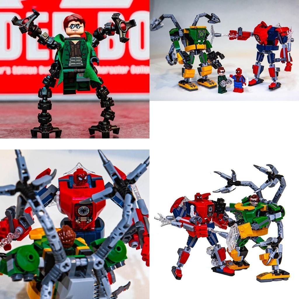 Fun And Eco-friendly Spider-man Dr. Octopus Transformers Mecha Wars Building Blocks For Kids