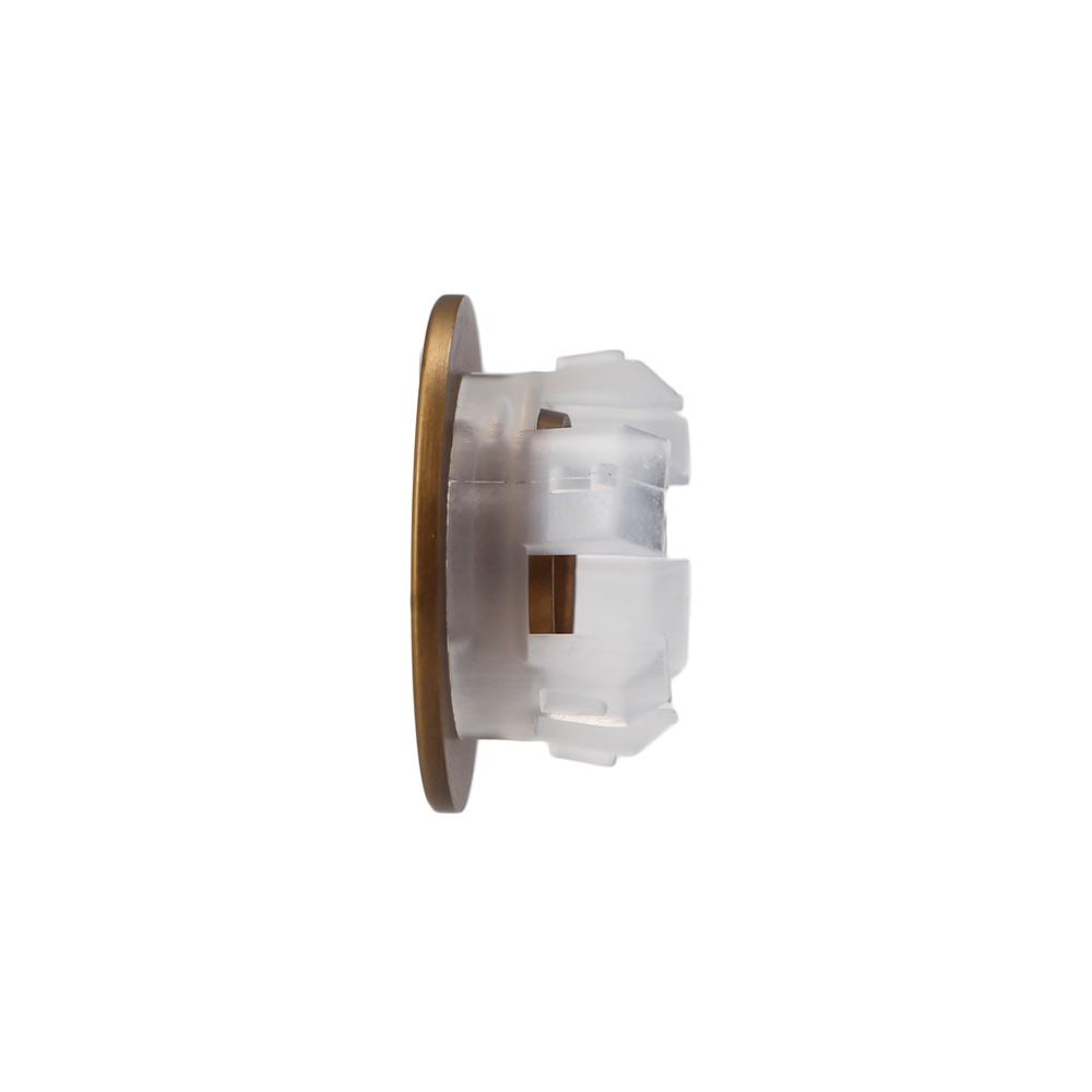 Plastic Brass Round Sink Bathroom Overflow Cover Hole Cap Insert Chrome Ring
