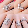 Zhuji Versatile Freshwater Pearl Ring: Two-way Style High-end Pearl Jewelry Accessory.