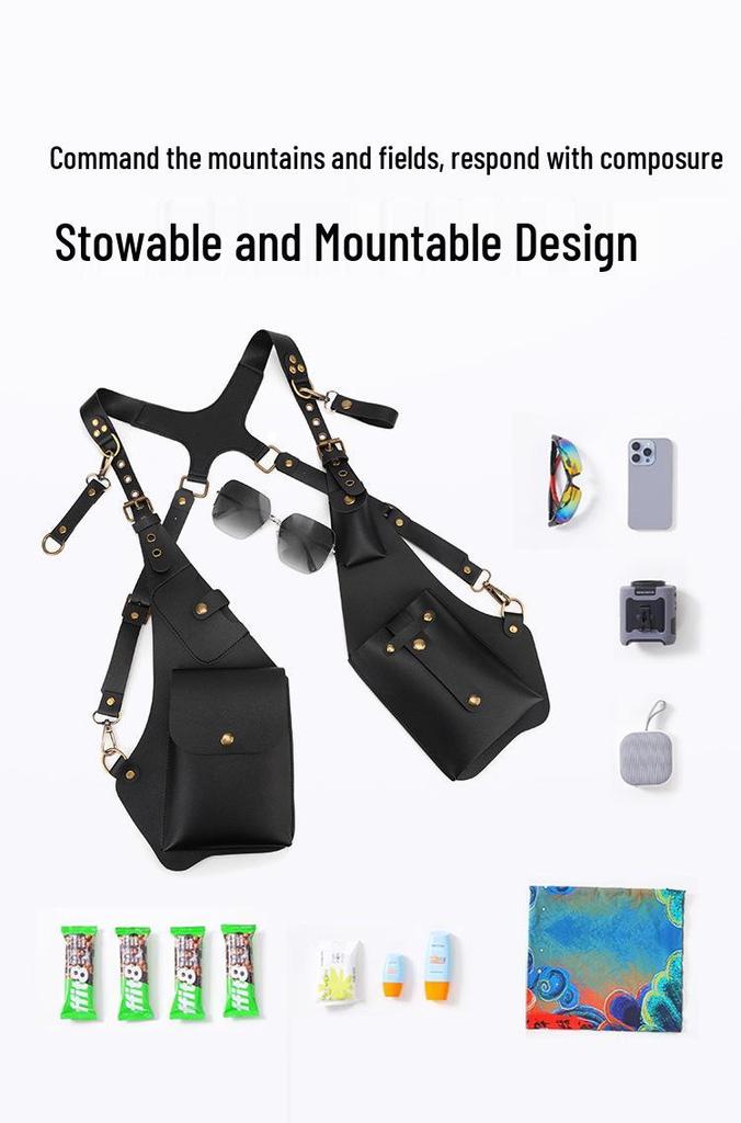 Borsa a Gilet Multiuso da Uomo da Portare a Tracolla sotto l'Ascella - per Esterno, Monospalla e Porta Telefono