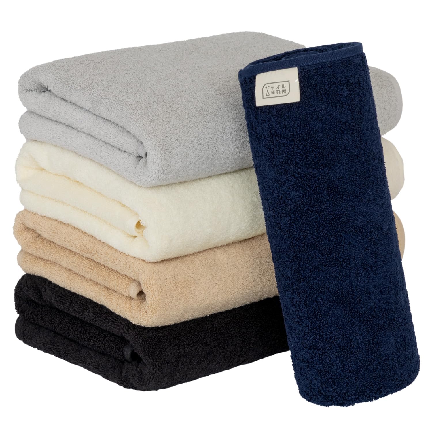 

Towel Laboratory Bath Fast Quick Low Shedding Colors for Each Family Japan Technology [Everyday Simple] #001 MIX.d Towels, 5-Piece Set, Absorbency,