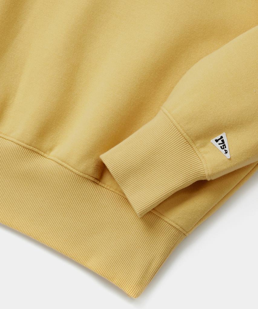 COLUMBIA UNIVERSITY Cu Big Script Women Terry Sweatshirts Vintage Yellow