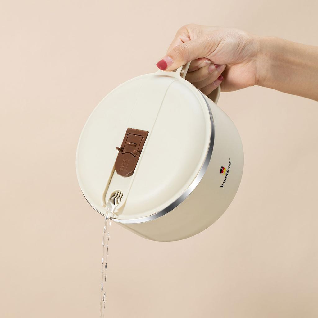 900/1300ml 304 Edelstahl Bento Lunchbox mit Griff, Ablauf Instant Nudelschüssel Lebensmittelbehälter für Studenten Erwachsene