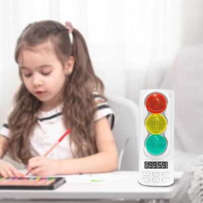 Digitální displej Vizuální semaforový časovač Plastový Přenosný časovač pro řízení času Nastavitelný čas Kreativní vzdělávací časovač