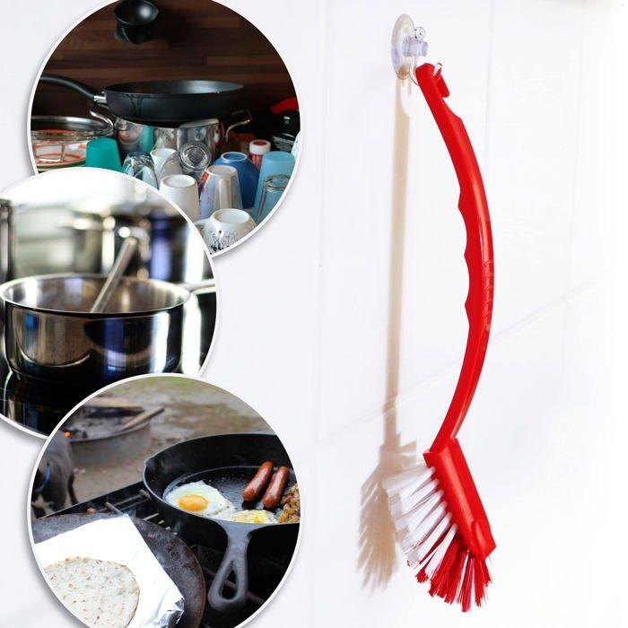 Eponge - Carre Vaisselle - Tampon a Recurer - Brosse Vaisselle Com-four - CF4498