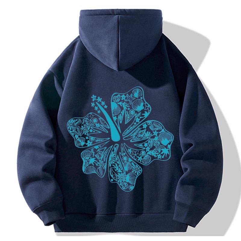 Unisex American Graffiti Print Hooded Sweatshirt