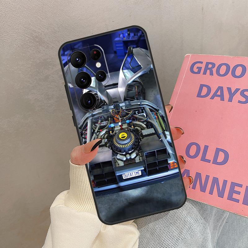 Back to the Future DeLorean Case For Samsung Galaxy S21 S22 S23 S24 S25 Ultra S9 S10 S25 Plus S20 FE S24 FE Cover Coque