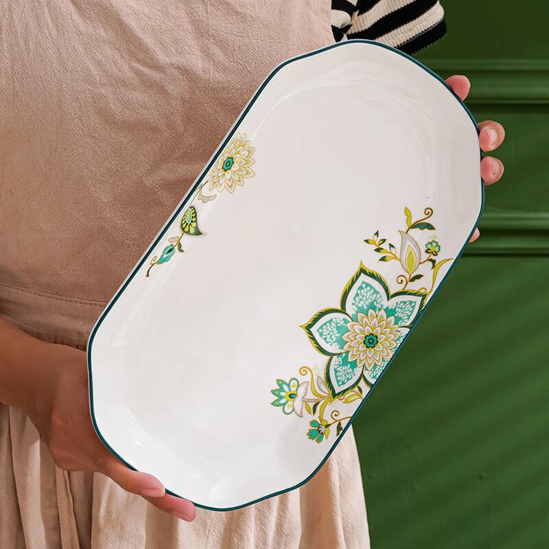JIN MING LI Nordic Blossom Ceramic Dinnerware Set