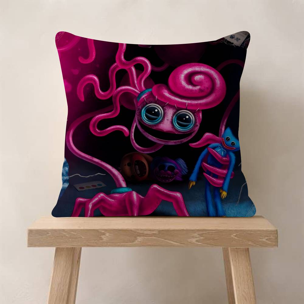 45*45cm Cushion Cover Pillow Cover Decor Pillowcase Home Pillowcase for Couch Pillow Video Game Funny P-Poppy Playtimes