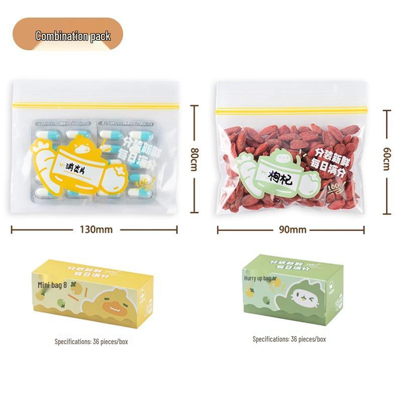 Verdickter Lebensmittelgeeigneter Baby-Snack Frischhalte-Selbstverschließender Aufbewahrungsbeutel