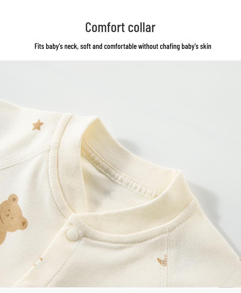Pure Cotton Long Sleeve Baby Romper - Spring/Autumn Newborn Bodysuit & Boneless Pajamas