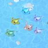 5 Pcs Lovely Elephant Small Miniatures Luminous Transparent Resin Animal Miniature Landscape Table Ornaments
