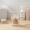 Plastic Cotton Swab Ball Holder Transparent Cosmetic Storage Box Bathroom Container Dispenser