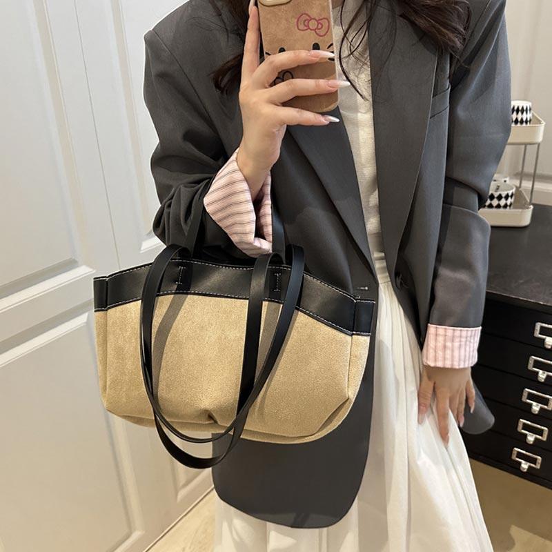 Retro Frosted Women Tote Bag Messenger Bag Handbag Brand Luxury Dumpling Bag Trendy Shoulder Bag New Two-in-e Commuter Bag