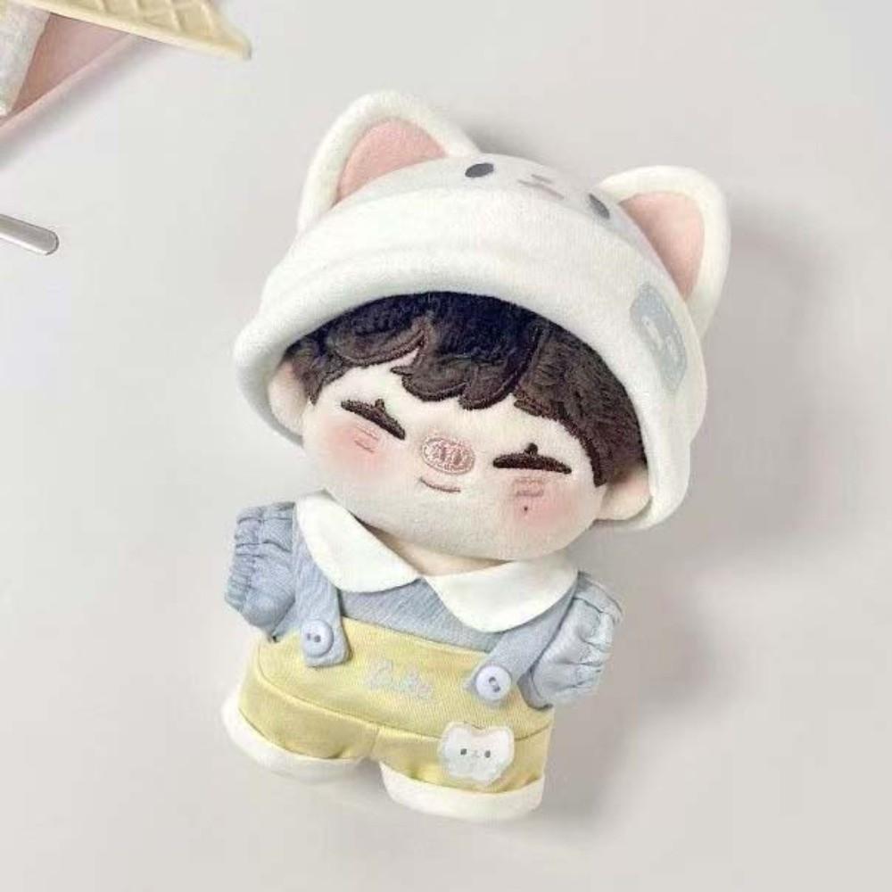 1 Set Suit 10cm Cotton Doll Clothes Cat Hat Doll Dress Up Set Doll Clothes Outfit Doll Accessories
