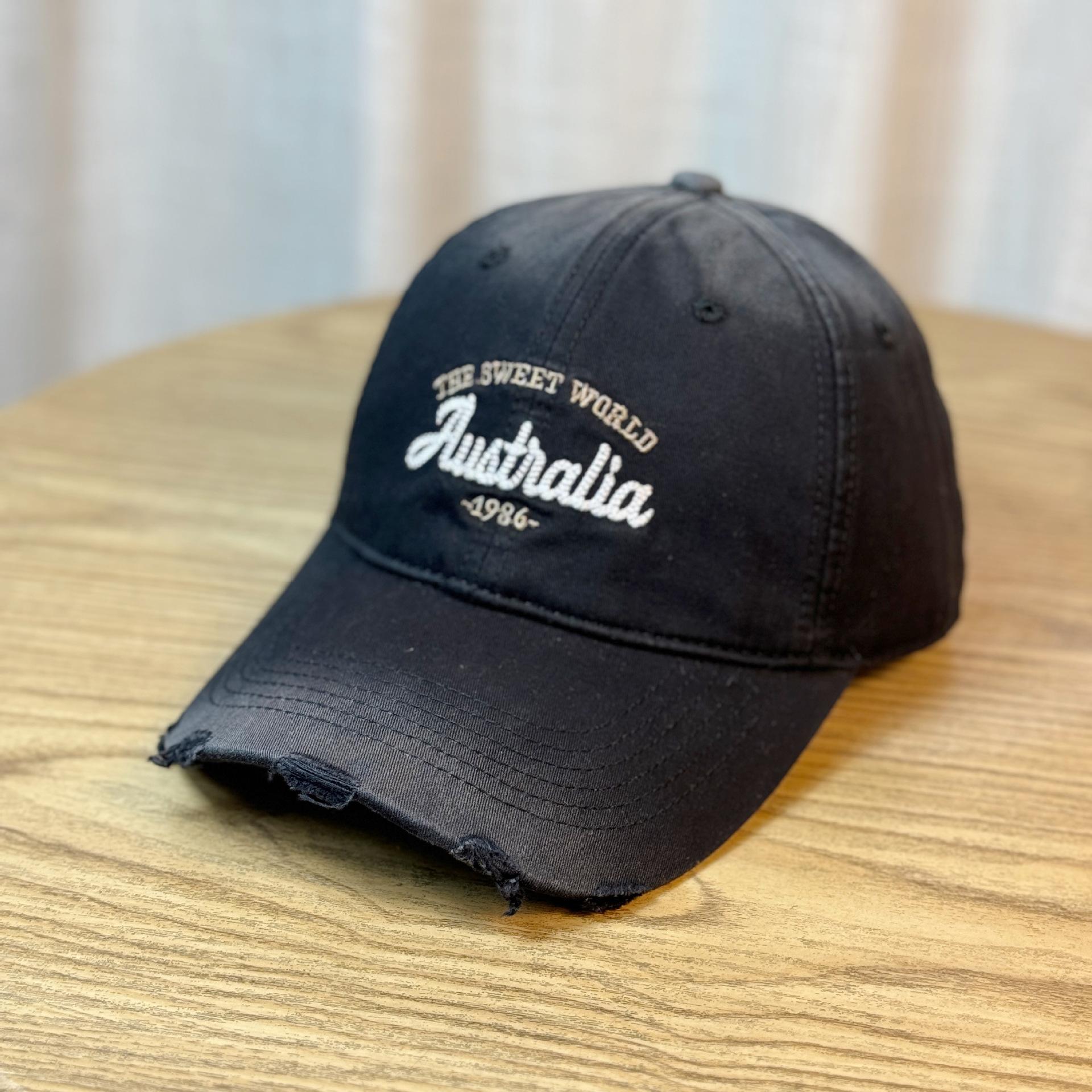 

High-quality wide-brimmed gray baseball cap for women and men, new style, enlarged and deepened to make the face appear smaller, duckbill cap Adult54-60Adjustable чёрный