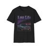 Lowrider Chevy Pickup Truck Low Life Slammed OBS Custom Wheels T-Shirt
