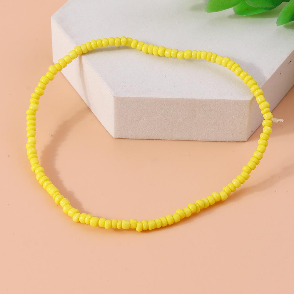 Bohemian Handmade Colorful Beads Anklet Summer Beach Beaded Ankle Bracelet Women Girls Holiday Jewelry Gifts