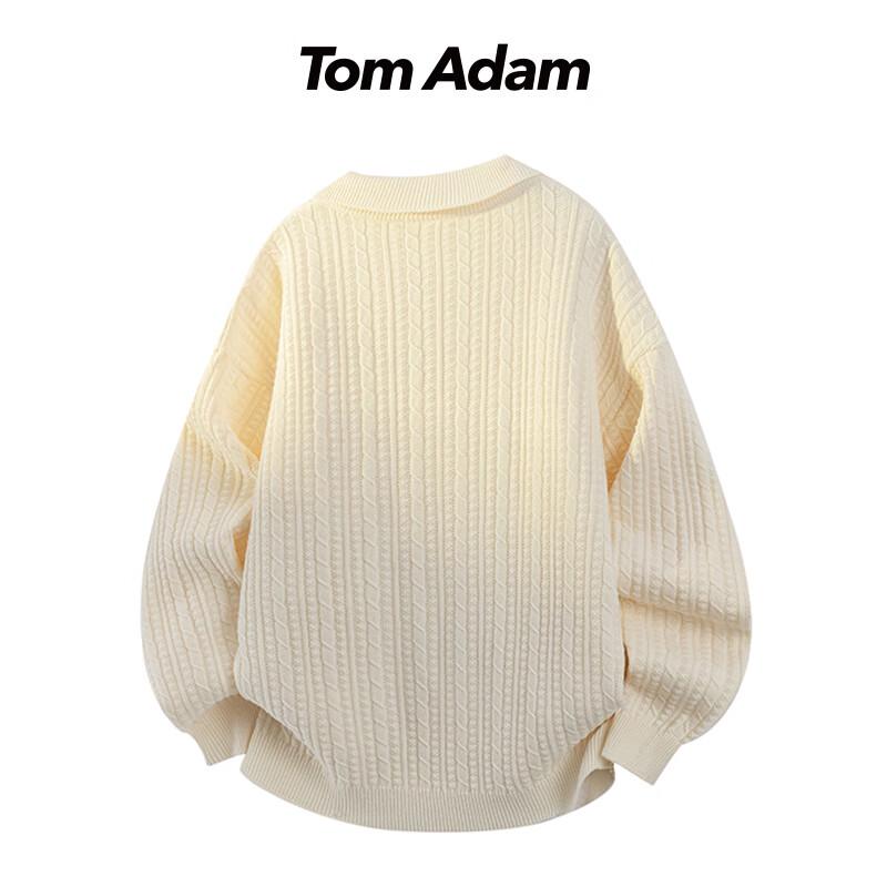 TOM ADAM Oversized Pullover mit Rundhalsausschnitt für Herren