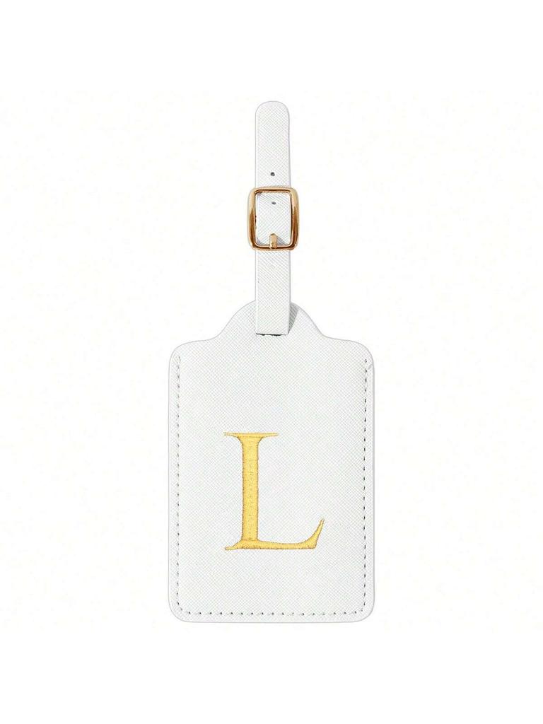 Modischer Koffer mit Buchstabenstickerei, Design mit Sichtschutzklappe, A-Z Buchstaben, unverzichtbares Gepäckidentifikationswerkzeug für Reisen.zwq