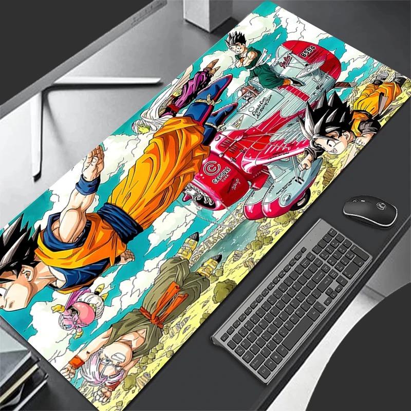 Japan Cool Anime Mouse Pad Laptop Black and White Gaming Mousepad Large DDragoned Balls Keyboard Rug PC Gamer Cabinet Desk Mat