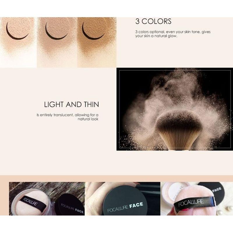 FOCALLURE - Invisible Finish Loose Setting Powder - 3 Colors